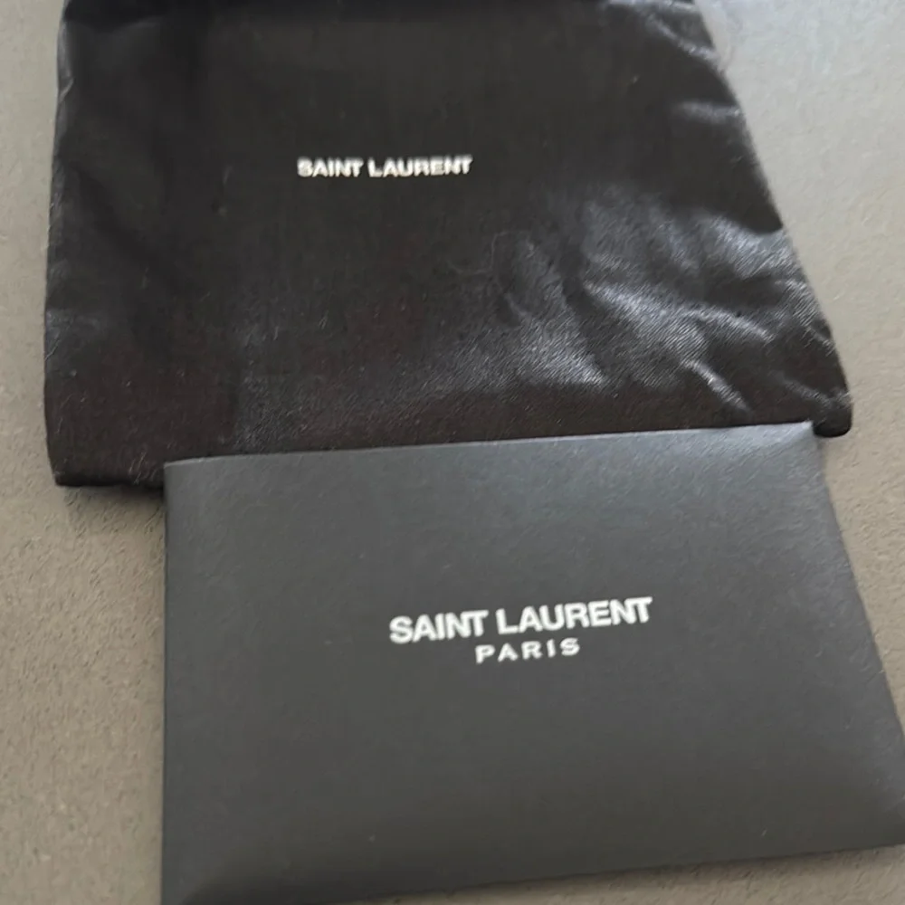 Saint Laurent NWT Cream Card Holder Wallet with Dust Bag & Box(full inclusion)